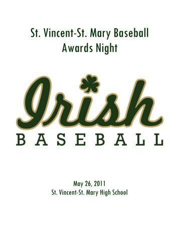 St. Vincent-St. Mary Baseball Awards Night
