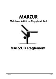 Reglement MARZUR Verband - STV Roggliswil