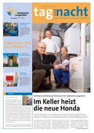 Im Keller heizt die neue Honda - Stadtwerke Langenfeld