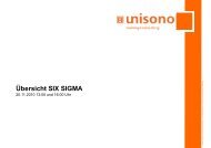 Ãbersicht SIX SIGMA - stw unisono