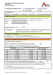 Anmeldeformular Netzanschluss - Strom, Gas, Wasser - GIPS Projekt