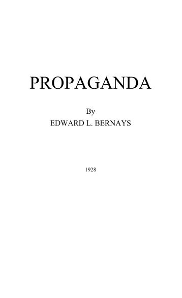 PROPAGANDA by Edward Bernays