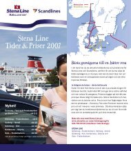 Stena Line Tider &Priser; 2007