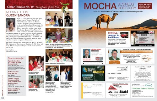 Mocha News - February, 2013 - Mocha Shriners