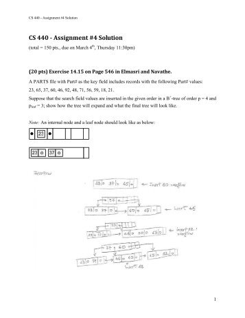 CS 440 - Assignment #4 Solution - Classes