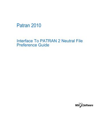 Patran 2010 - Classes