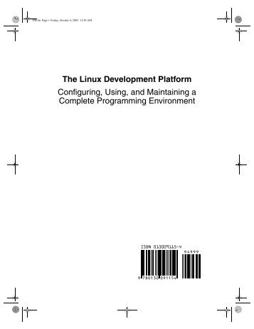 The Linux Development Platform Configuring, Using, and ... - Classes