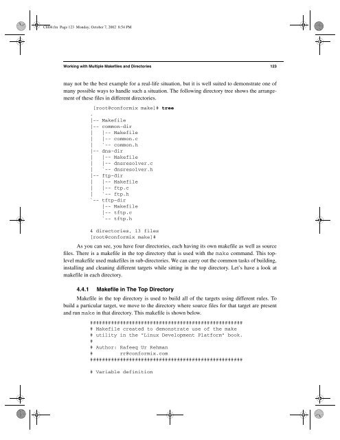 The Linux Development Platform Configuring, Using, and ... - Classes