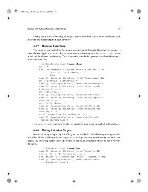 The Linux Development Platform Configuring, Using, and ... - Classes