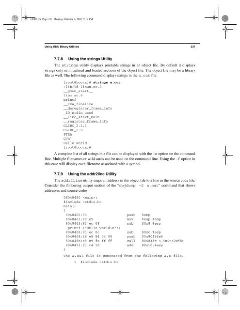 The Linux Development Platform Configuring, Using, and ... - Classes