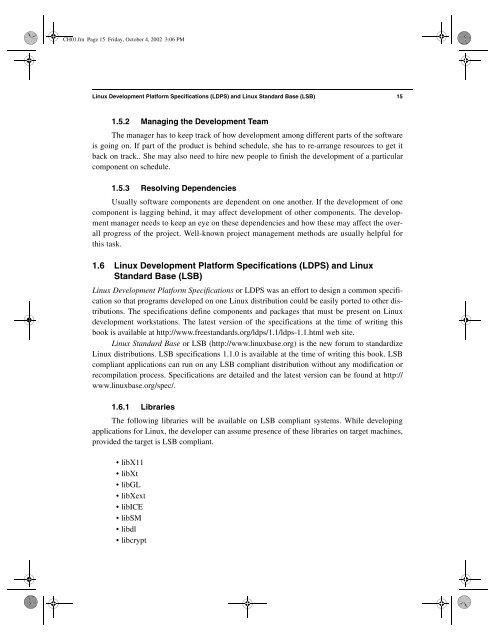 The Linux Development Platform Configuring, Using, and ... - Classes