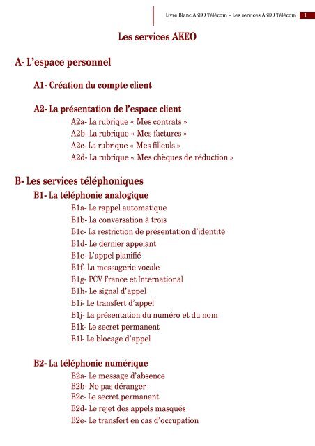 Les Services Akeo A L Espace Personnel B Les Services