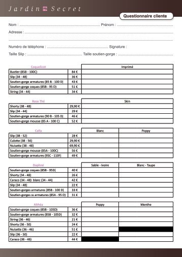 Questionnaire cliente - Akeo