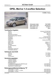 OPEL Meriva 1.4 ecoflex Selection - Autohaus AE-Dittert in Koblenz