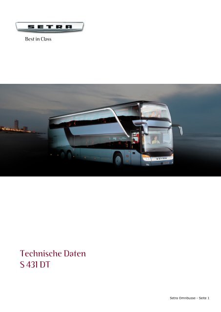 Technische Daten - S 431 DT