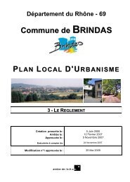 RÃ¨glement PLU - Mairie de Brindas