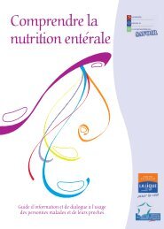 Comprendre la nutrition entÃ©rale - Cancers du Sein - Institut Curie