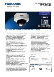 WV-SF335 Hd/1280x960 H.264 Fixkuppel-Netzwerkkamera