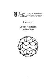 Chem 1 Handbook - School of Chemistry - University of Glasgow