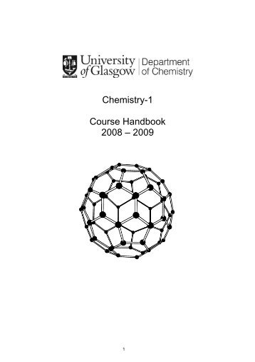 Chem 1 Handbook - School of Chemistry - University of Glasgow