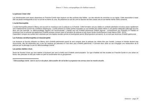 Document d'objectifs - DREAL Franche-Comté