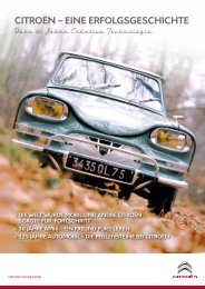 CitroÃ«n â eine erfolgsgesChiChte - CitroÃ«n DS Club Suisse CDSCS