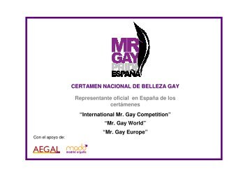 Mr. GAY ESPAÃA - Tu patrocinio