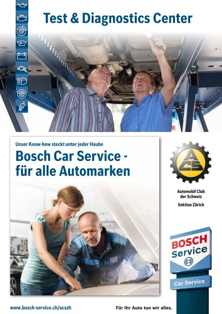 Test & Diagnostics Center Bosch Car Service - fÃ¼r alle Automarken