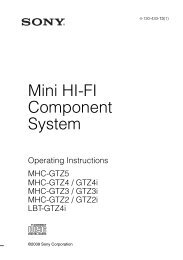 Mini HI-FI Component System - Sony
