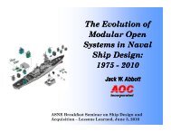 The Evolution of Modular Open Systems in Naval Ship Design ...