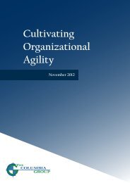 Organizational Agility.indd - The Columbia Group