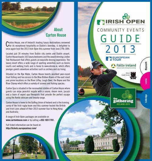 Irish Open community brochure European Tour