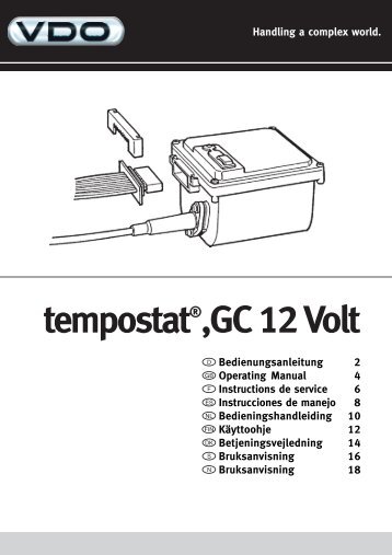 tempostatÂ®,GC 12 Volt - Hasselberg