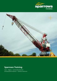 Sparrows Training 8 page brochure (UK version)