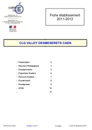 clg villey desmeserets (0140024a) - AcadÃ©mie de caen