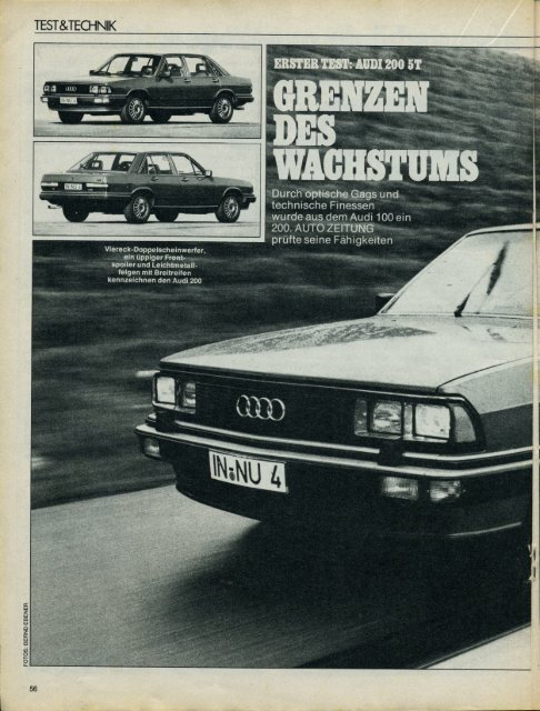 c/o Auto Zeitung 4/1980 - Audi 100