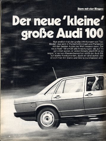 c/o hobby 17/1976 - Audi 100