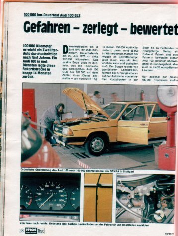 c/o mot 19/1978 - Audi 100