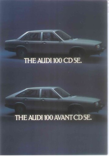 THE AUDI 100 AVANT CD 5E.