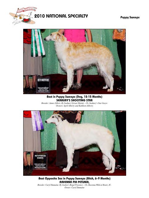 2010 National Supplement - Borzoi Club of America