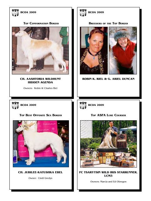 2010 National Supplement - Borzoi Club of America