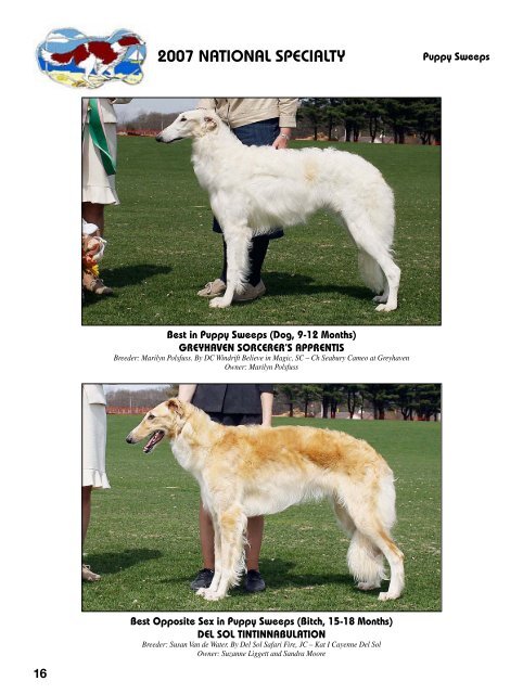 2007 National Supplement - Borzoi Club of America