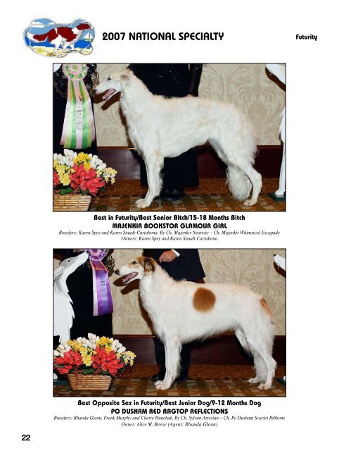 2007 National Supplement - Borzoi Club of America