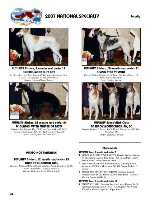 2007 National Supplement - Borzoi Club of America