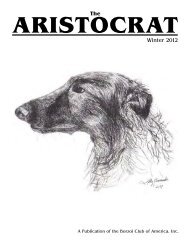 2008 National Supplement - Borzoi Club of America