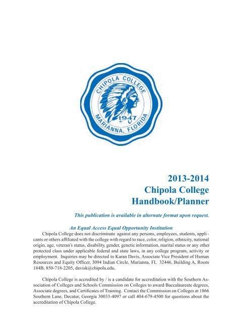 Student Handbook - Chipola College