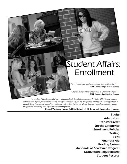 2011-12 Catalog - Chipola College