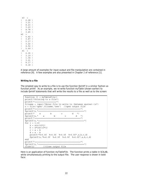 Programming with SCILAB (pdf)