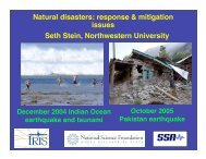 Natural disasters - Northwestern University