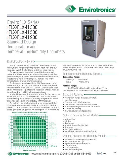 Enviroflx Series A ºflx Flx H 300 A ºflx Flx H 500 Envirotronics